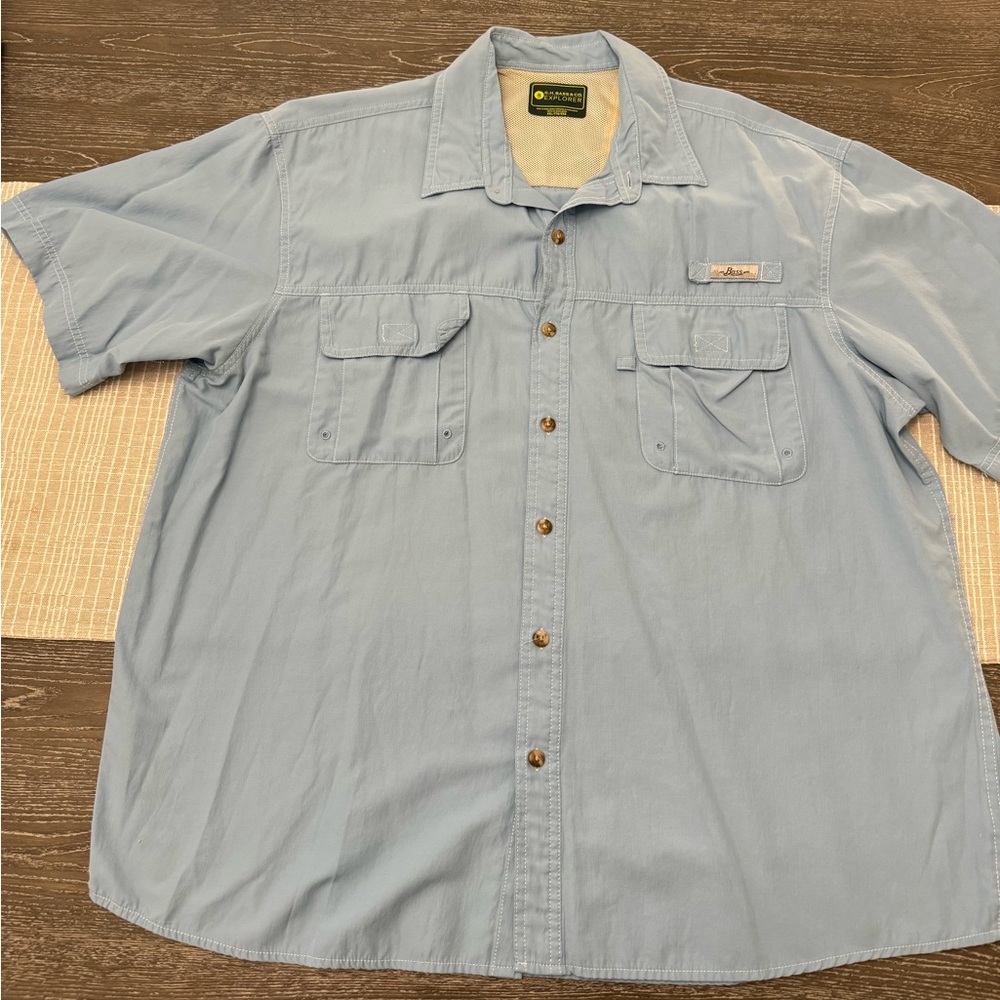 G.H. Bass & Co short sleeve fishing shirt
